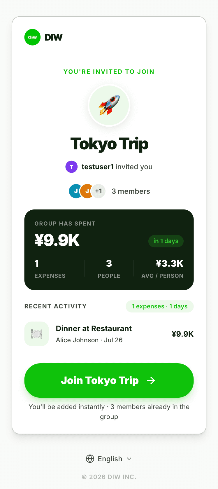 Shared split view opened without an account